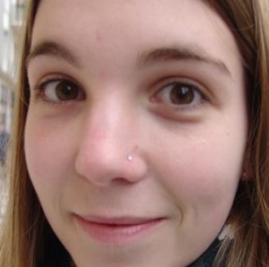 Pink diamond nose rings