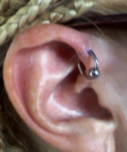 helix piercing photos