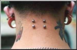 images of nape piercing