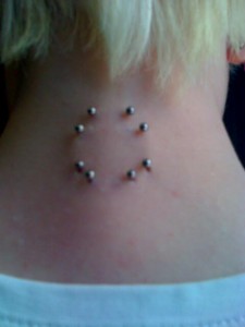 Back Neck Piercing