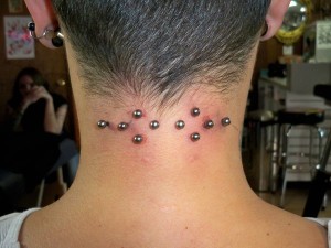 pictures of Neck Piercing
